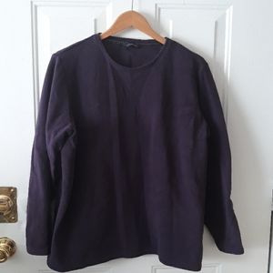 LANDS'END Women's Sweatshirt Purple 16w-18w